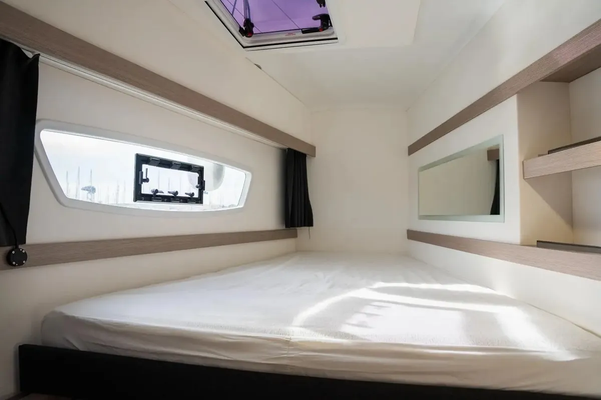 Cabin on Seabaris, a Fountaine Pajot Isla 40 catamaran at Toulon, France