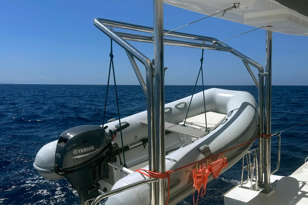Lady Mara, a Leopard 45 catamaran at Palma de Mallorca, Spain