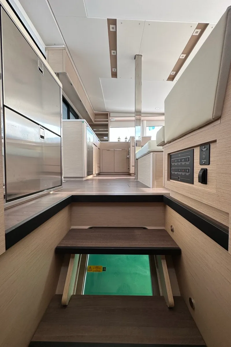 Galley of Granma, a Lagoon 46 catamaran at Olbia, Italy