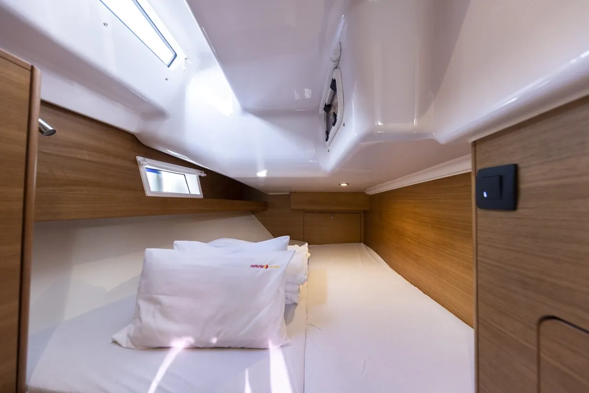 Cabin on Pasithea, a Elan Impression 45.1 sailboat at Zadar, Croatia