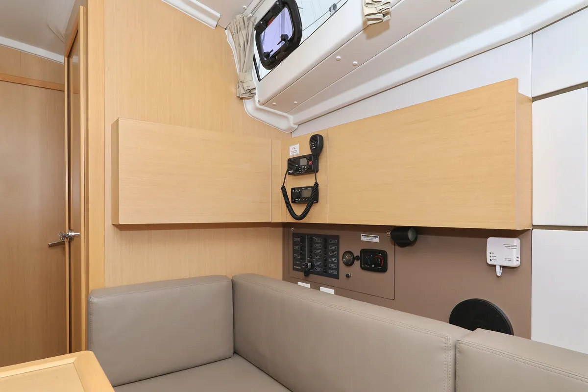 Salon of One, a Beneteau Oceanis 38 sailboat at Grad Biograd na Moru, Croatia