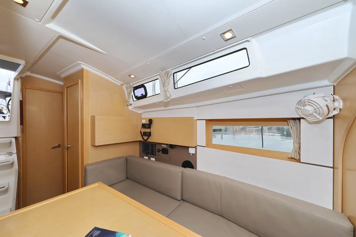 Salon of One, a Beneteau Oceanis 38 sailboat at Grad Biograd na Moru, Croatia
