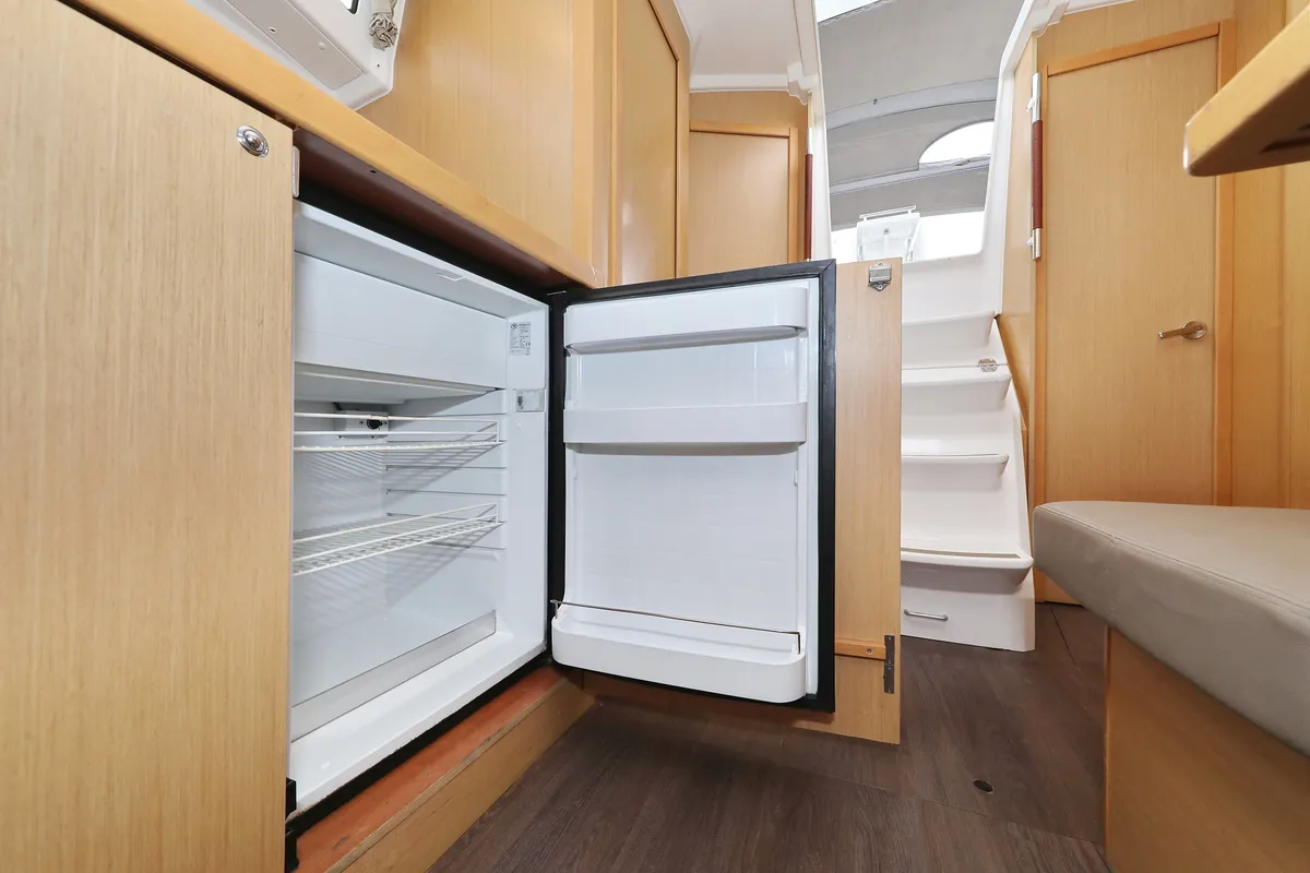 Galley of One, a Beneteau Oceanis 38 sailboat at Grad Biograd na Moru, Croatia