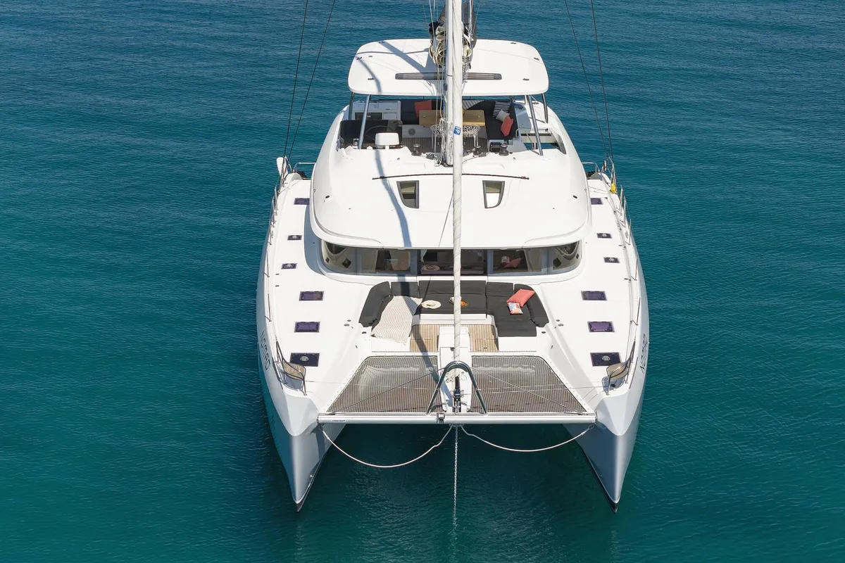 Nomad, a Lagoon 55 catamaran at Seget Donji, Croatia