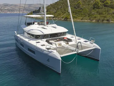 Nomad, a Lagoon 55 catamaran at Seget Donji, Croatia