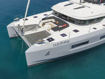 Nomad, a Lagoon 55 catamaran at Seget Donji, Croatia
