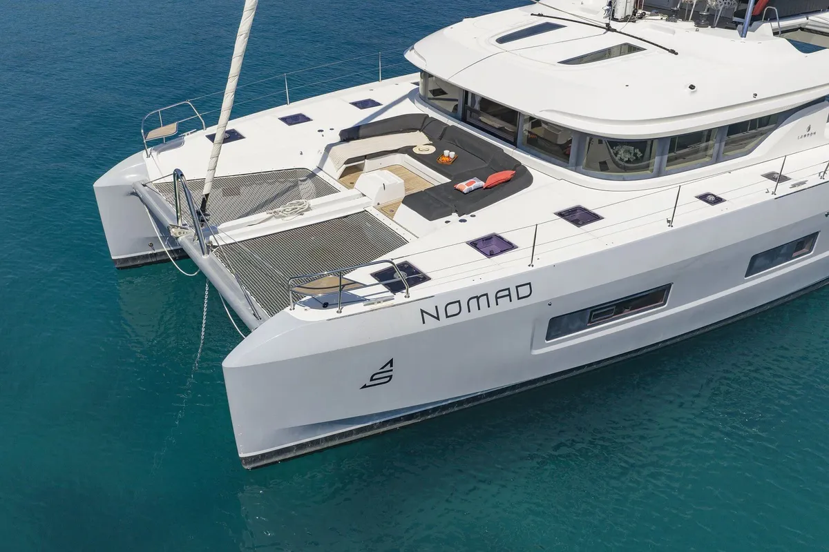 Nomad, a Lagoon 55 catamaran at Seget Donji, Croatia