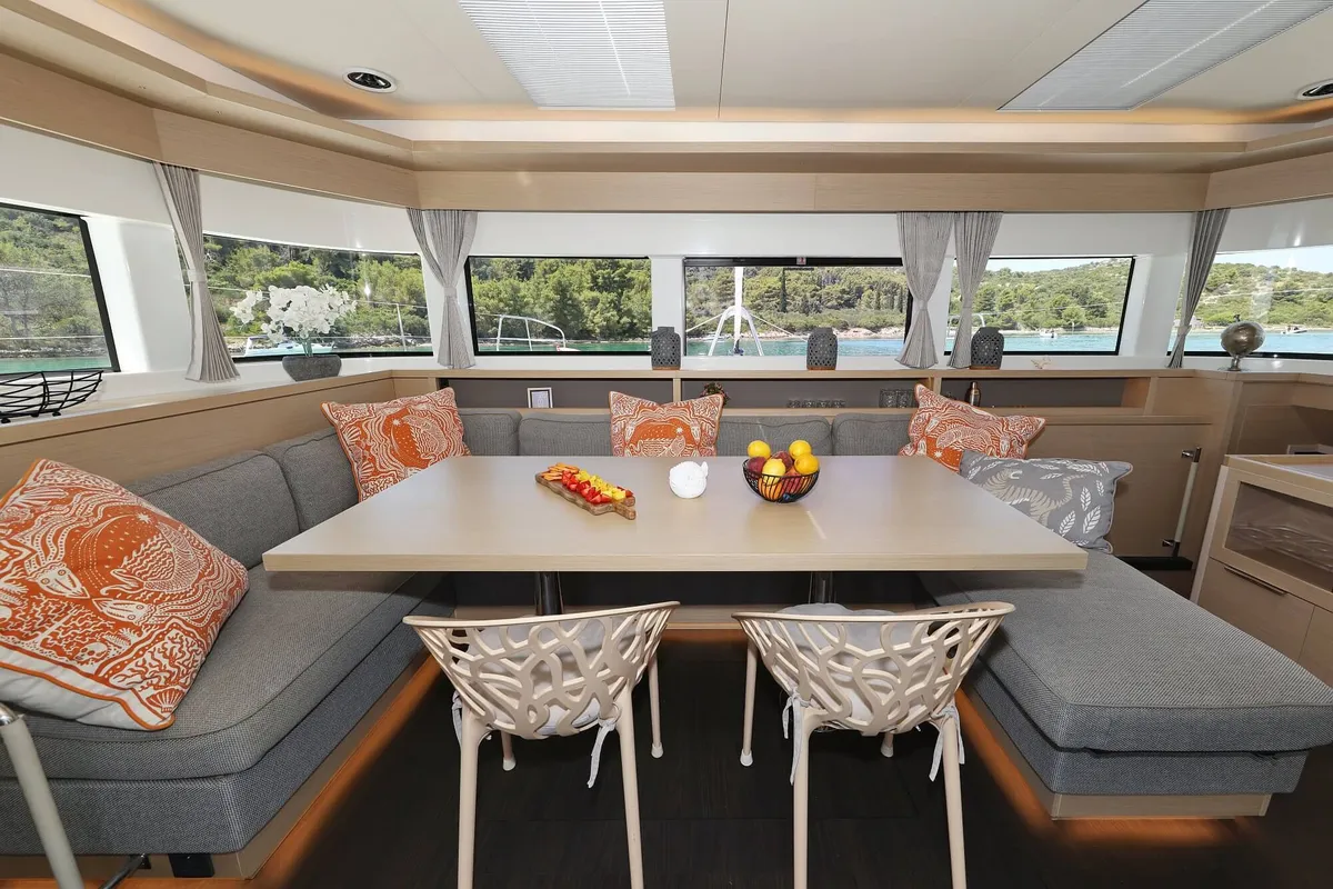 Nomad, a Lagoon 55 catamaran at Seget Donji, Croatia
