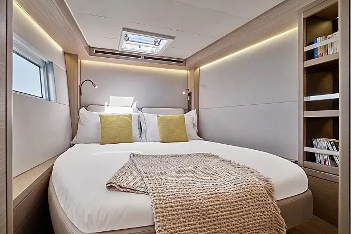 Cabin on Moonshadow, a Lagoon 51 catamaran at Grad Trogir, Croatia