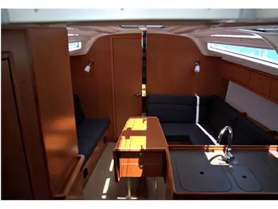 Salon of Bav37/2015, a Bavaria 37 Cruiser sailboat at Kontokali, Greece