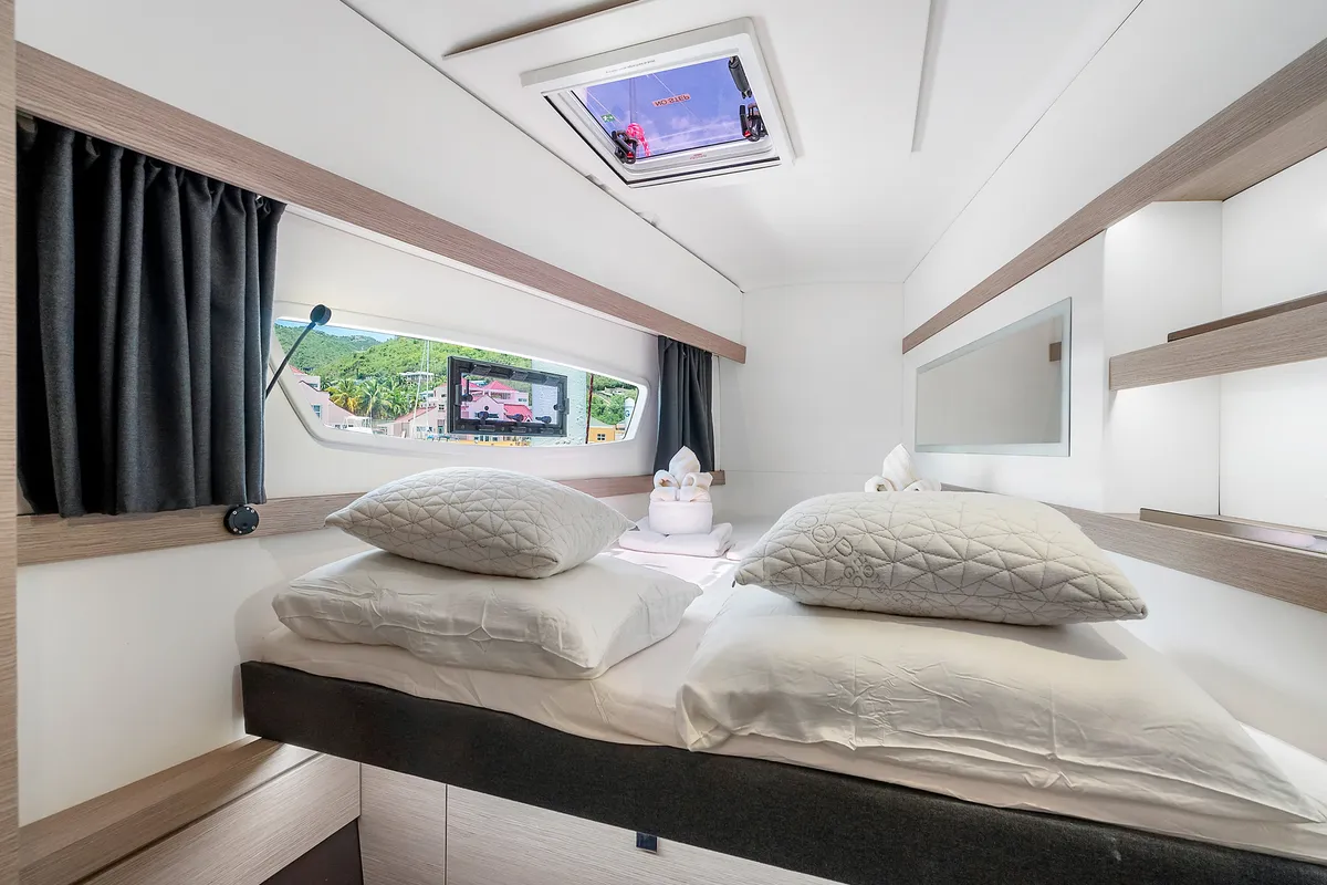 Pizza My Heart, a Fountaine Pajot Isla 40 catamaran at Road Town, British Virgin Islands