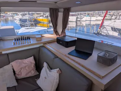 Cabin on Seaview, a Fountaine Pajot Astrea 42 catamaran at Marseille, France