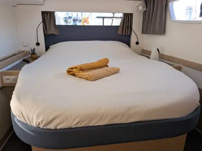 Head on Seaview, a Fountaine Pajot Astrea 42 catamaran at Marseille, France