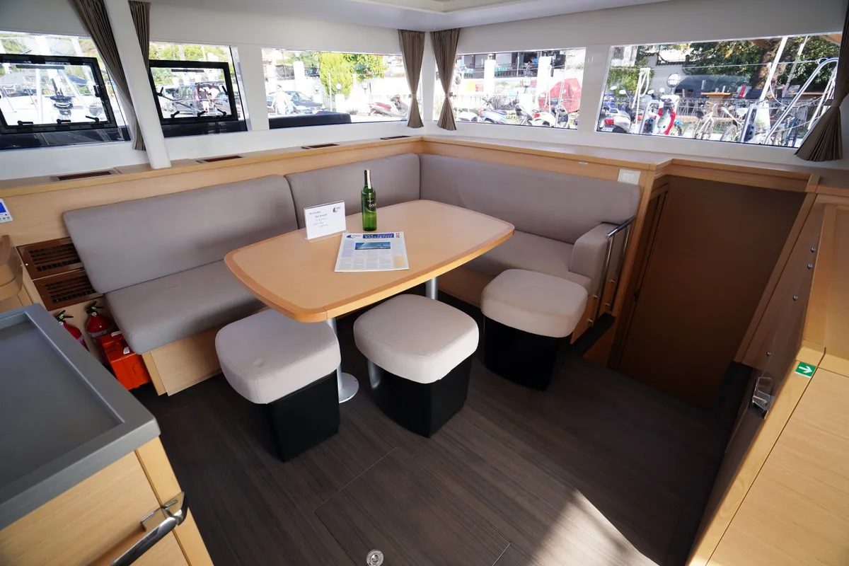 Head on Big Dream, a Lagoon 450 Fly catamaran at Marmaris, Turkey