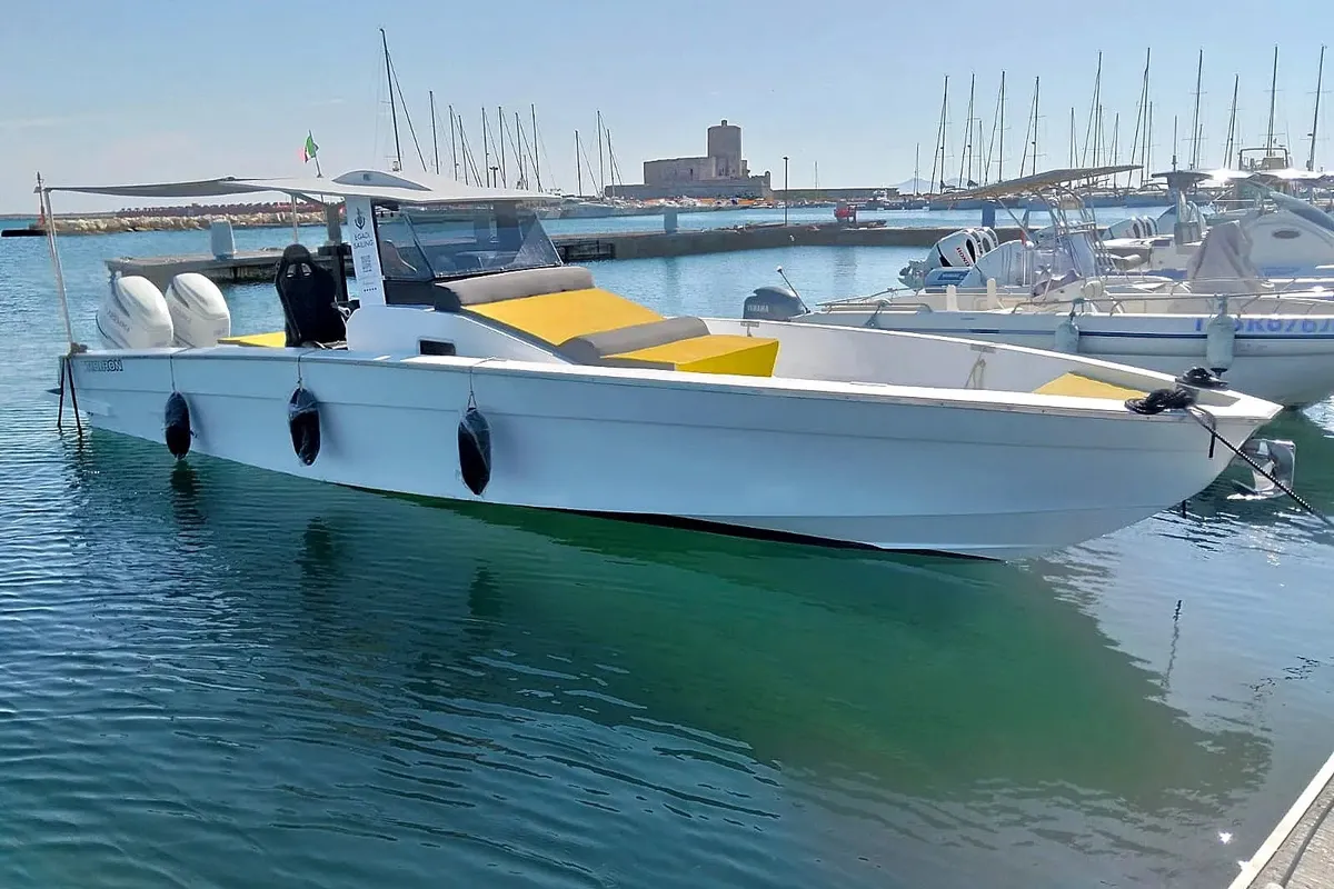 Exterior view of Micky, a Gulet Motorboat motorboat at Trapani, Italy