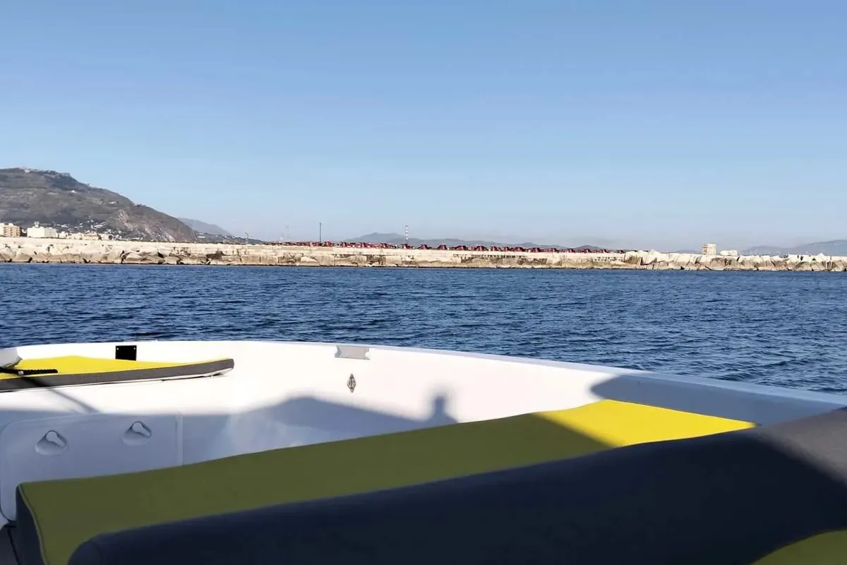 Deck of Micky, a Gulet Motorboat motorboat at Trapani, Italy