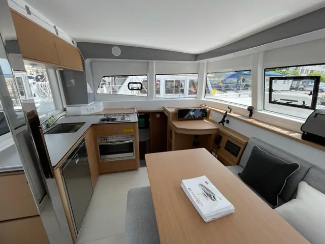 Salon of Zara, a Excess 12 catamaran at Zadar, Croatia