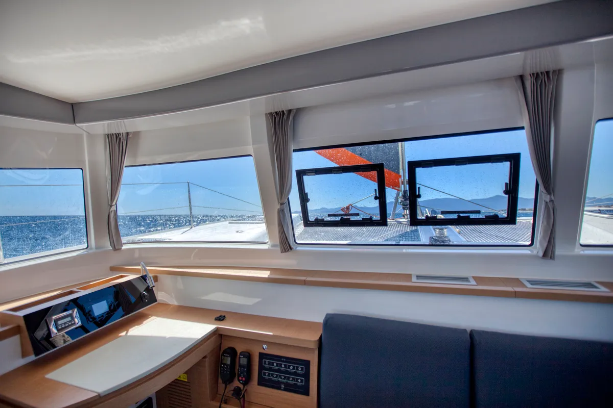 Salon of Zara, a Excess 12 catamaran at Zadar, Croatia