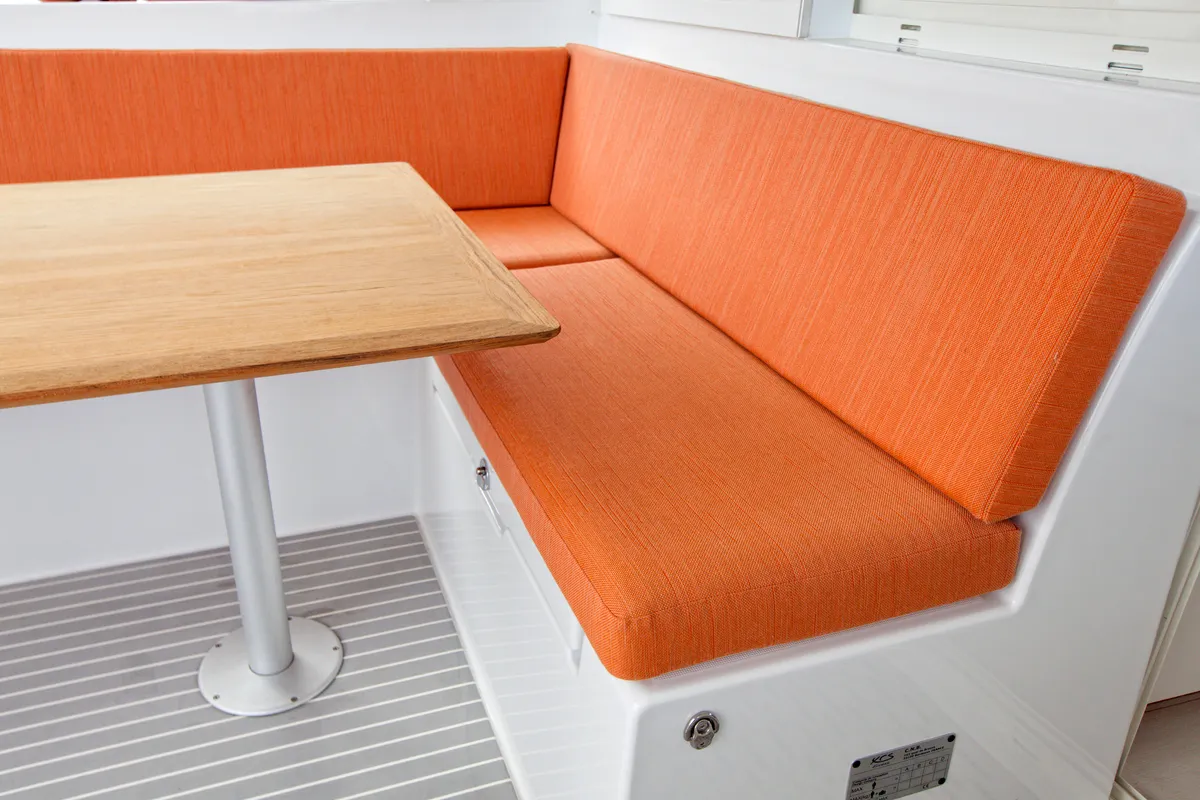Deck of Zara, a Excess 12 catamaran at Zadar, Croatia