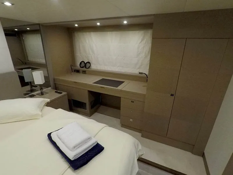 Cabin on Jana, a Prestige 620 S motor yacht at Grad Šibenik, Croatia