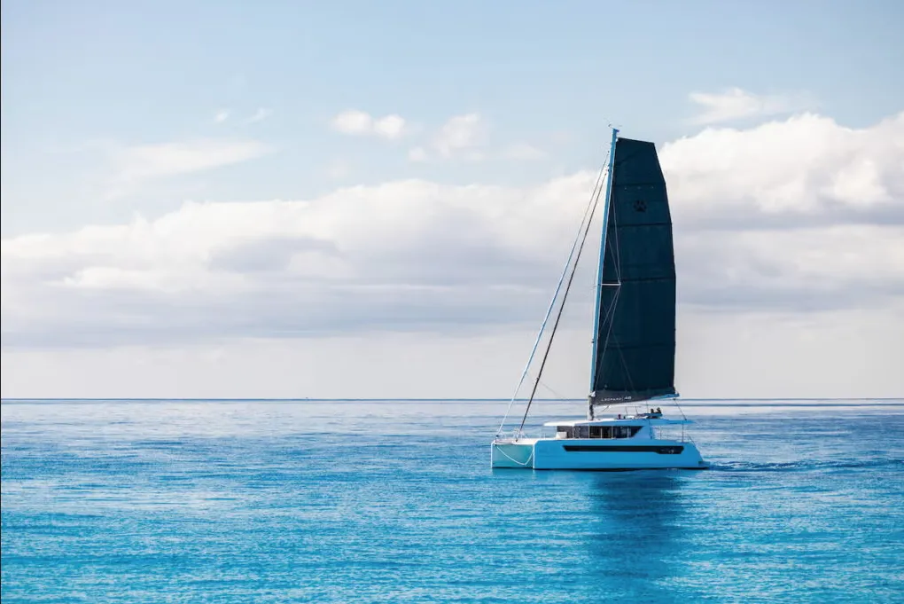 New, a Leopard 46 catamaran at Procida, Italy