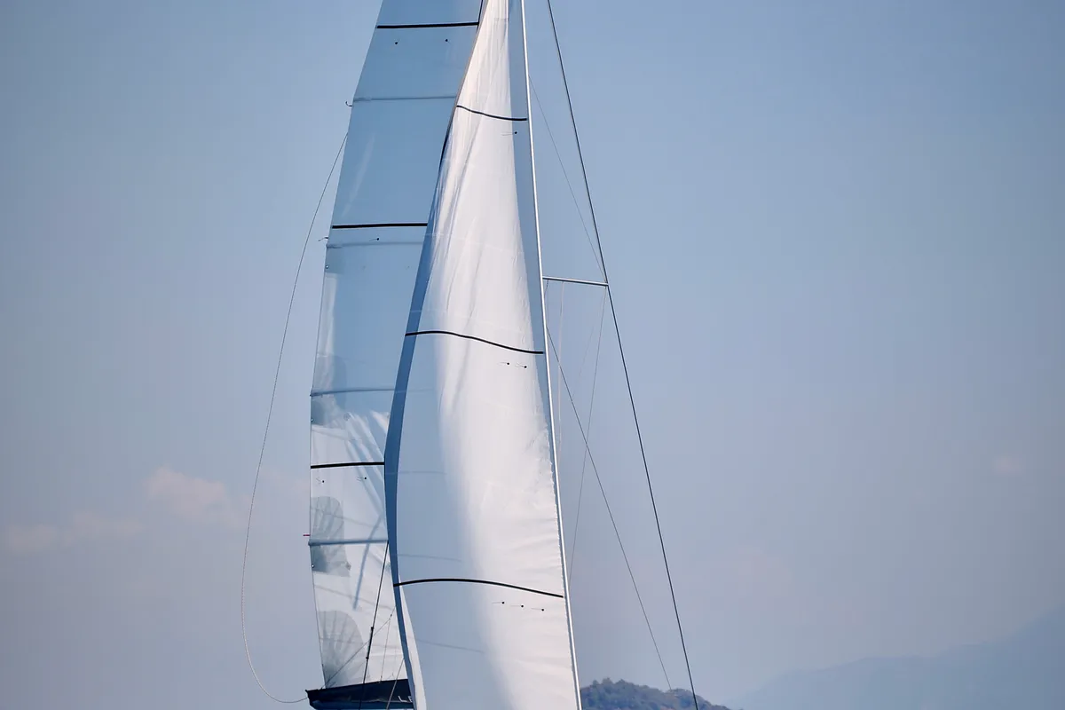 Deria, a Leopard 40 catamaran at Tivat, Montenegro
