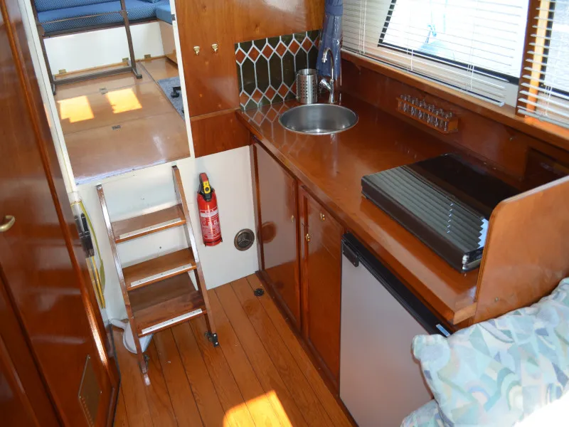 Galley of Eau Sauvage, a De Drait Doerak 850 OK motorboat at Drachten, Netherlands