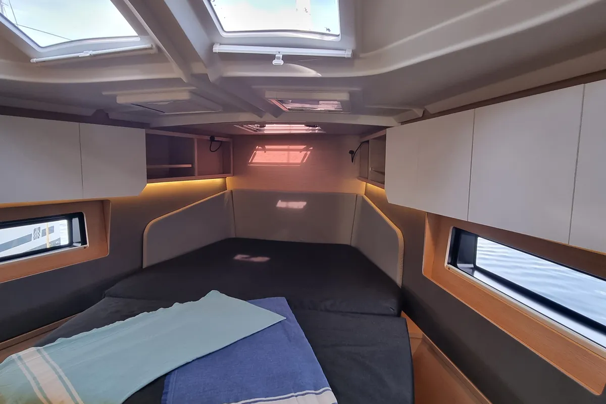 Cabin on Gassillage, a Dufour 41 sailboat at Vallauris, France