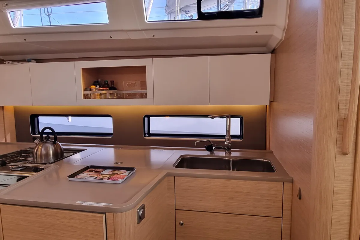 Galley of Gassillage, a Dufour 41 sailboat at Vallauris, France
