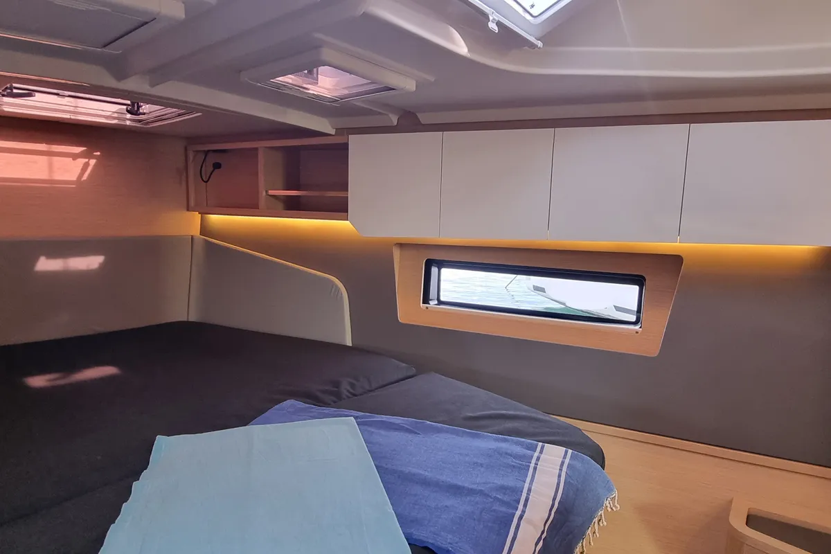 Cabin on Gassillage, a Dufour 41 sailboat at Vallauris, France