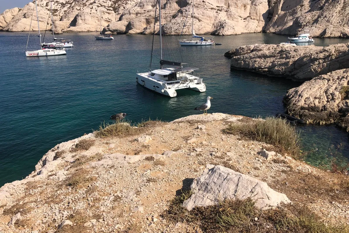 Enjoy the Silence, a Fountaine Pajot Lipari 41 catamaran at Marseille, France