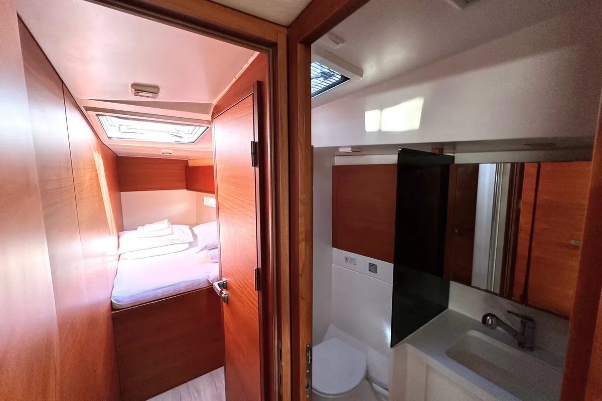 Cabin on More Grey, a More 55 sailboat at Seget Donji, Croatia