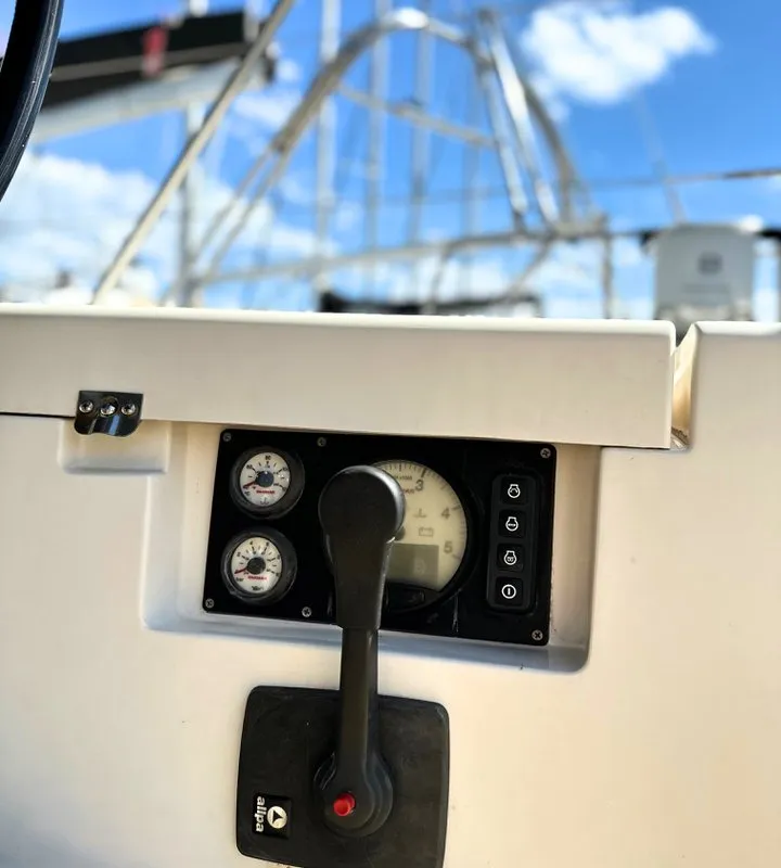 Cockpit of More Grey, a More 55 sailboat at Seget Donji, Croatia