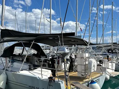 Deck of More Grey, a More 55 sailboat at Seget Donji, Croatia