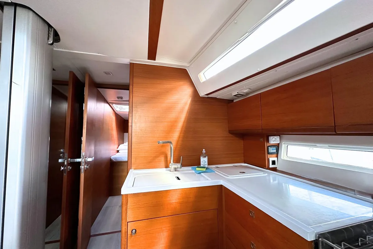 Galley of More Grey, a More 55 sailboat at Seget Donji, Croatia