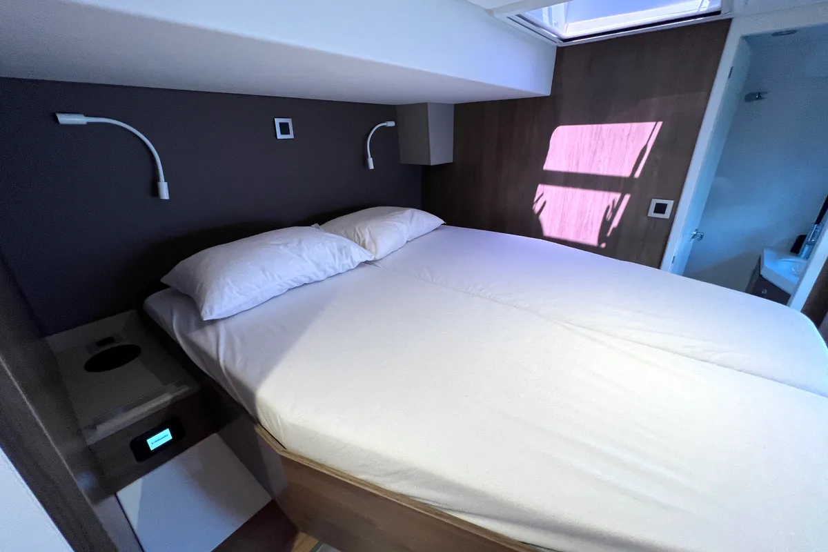 Cabin on Holiday, a Bali 4.8 catamaran at Athens, Greece