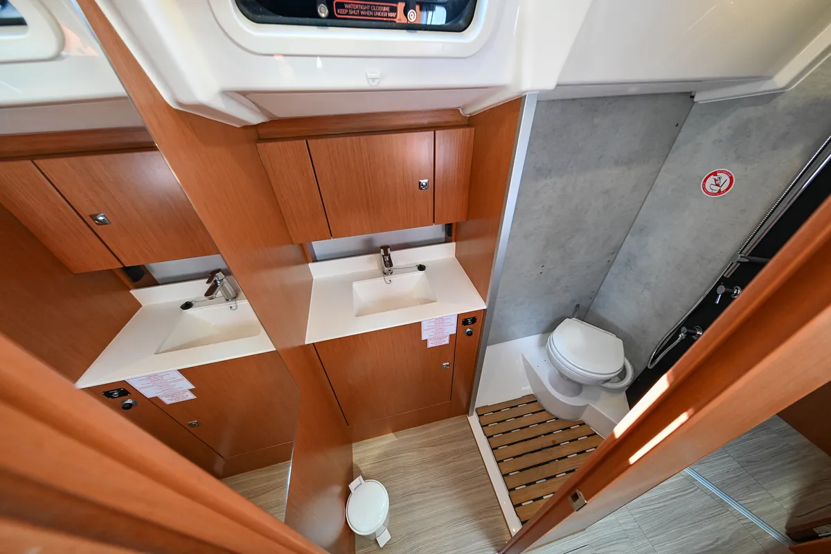 Head on SEA CLOUD, a Bavaria C38 sailboat at Zadar, Croatia