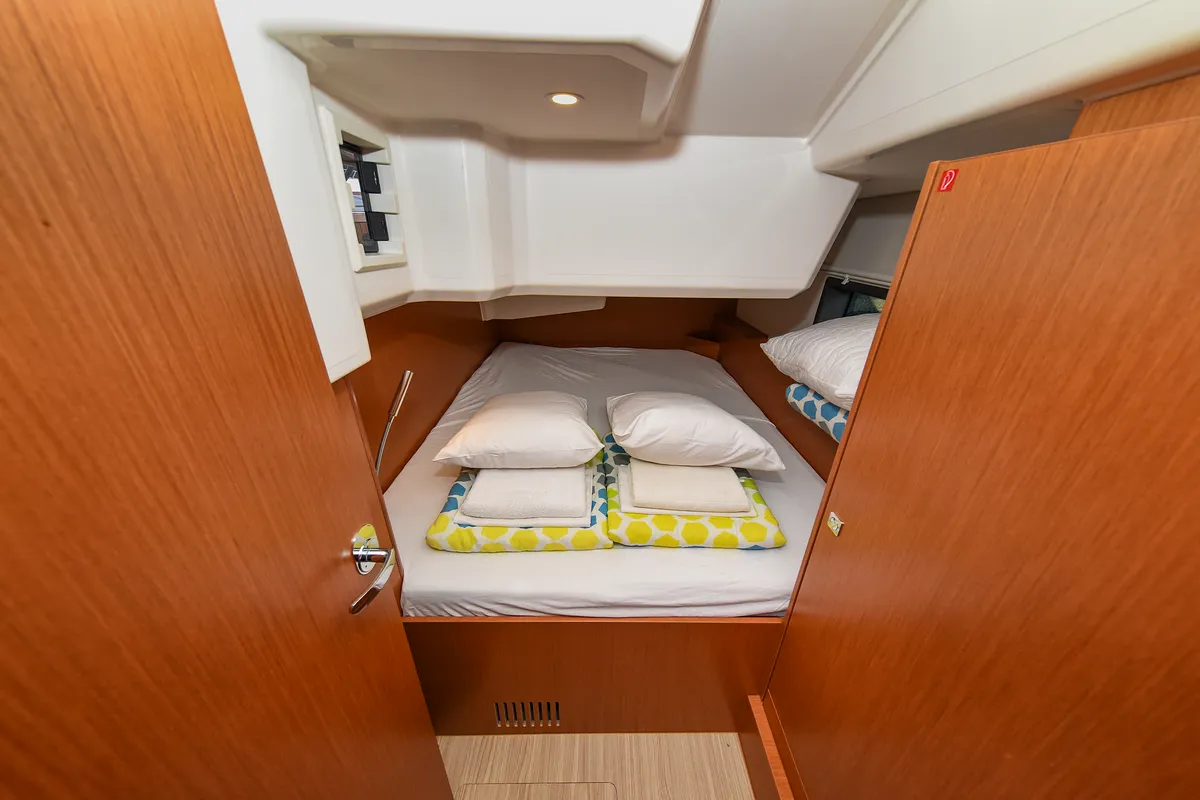 Cabin on SEA CLOUD, a Bavaria C38 sailboat at Zadar, Croatia