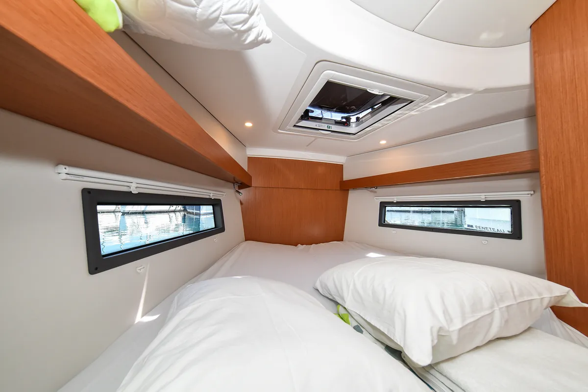 Cabin on SEA CLOUD, a Bavaria C38 sailboat at Zadar, Croatia