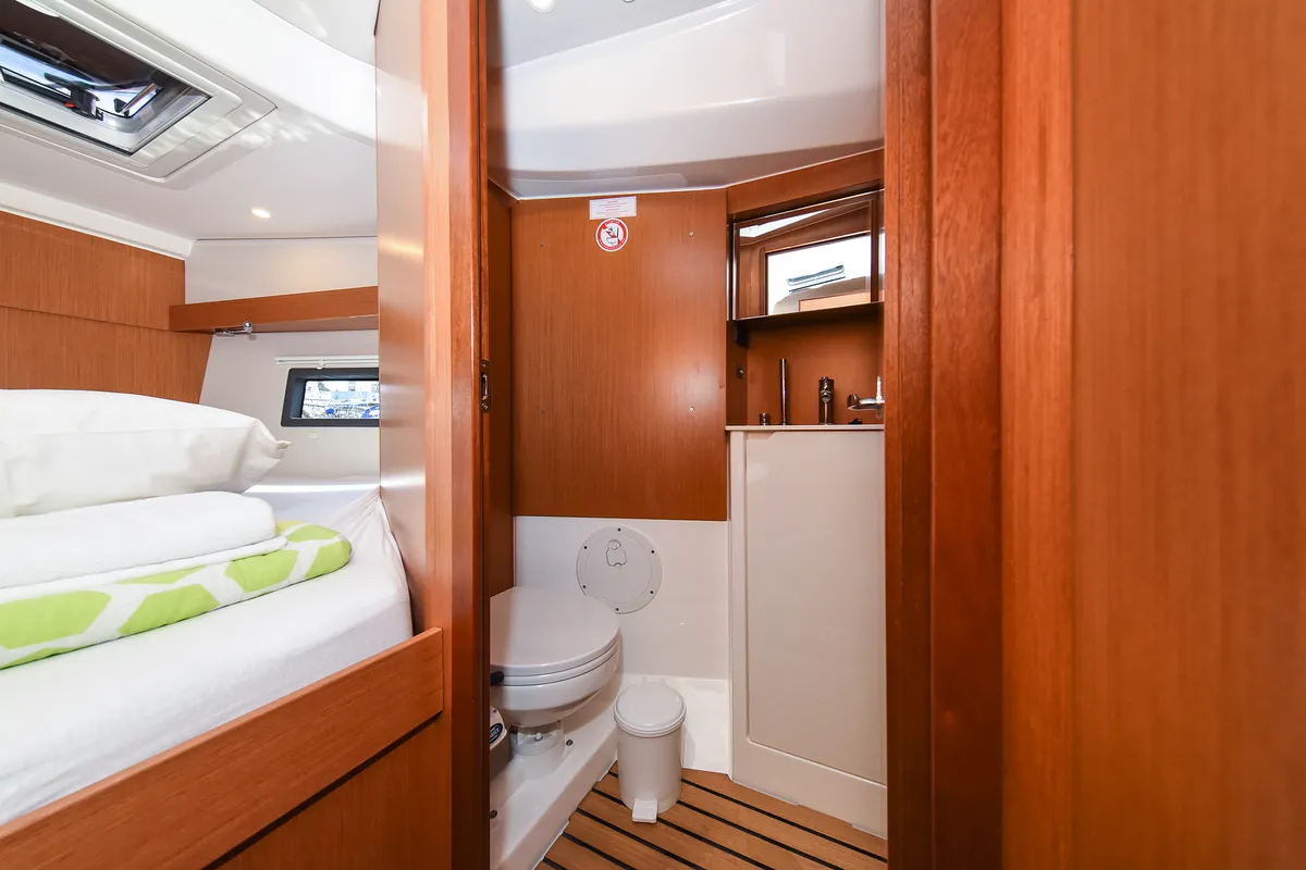 Head on SEA CLOUD, a Bavaria C38 sailboat at Zadar, Croatia
