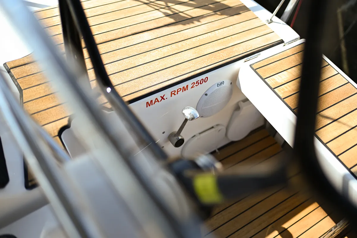 Cockpit of SEA CLOUD, a Bavaria C38 sailboat at Zadar, Croatia