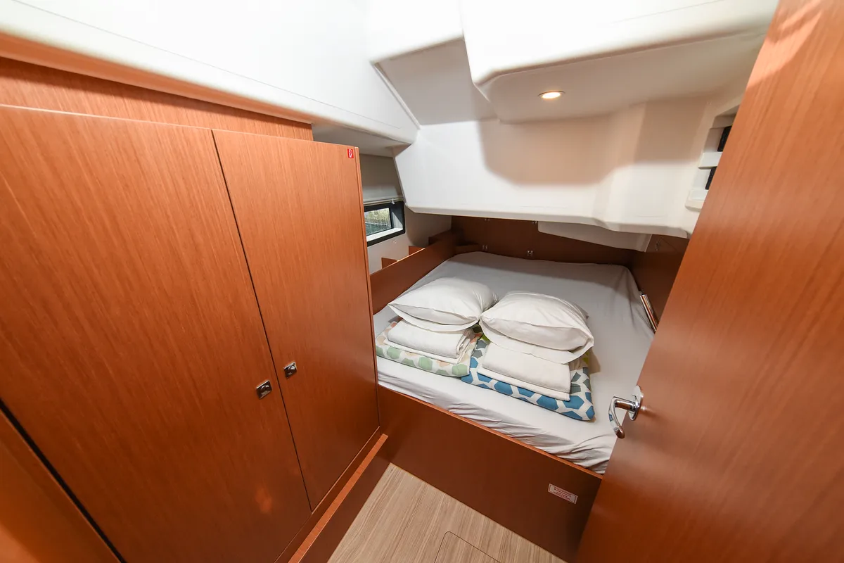 Cabin on SEA CLOUD, a Bavaria C38 sailboat at Zadar, Croatia