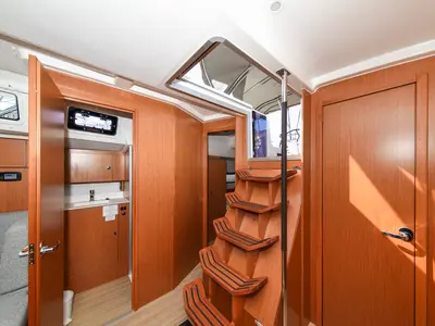 Salon of SEA CLOUD, a Bavaria C38 sailboat at Zadar, Croatia