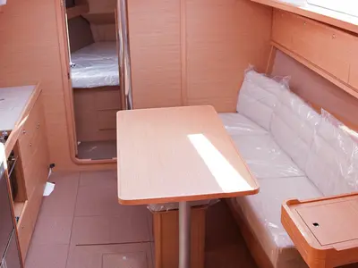 Salon of Siroko, a Dufour 382 GL sailboat at Sithonia Municipal Unit, Greece