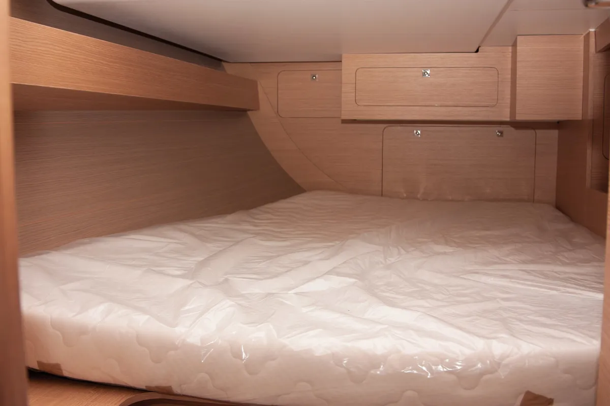 Cabin on Siroko, a Dufour 382 GL sailboat at Sithonia Municipal Unit, Greece