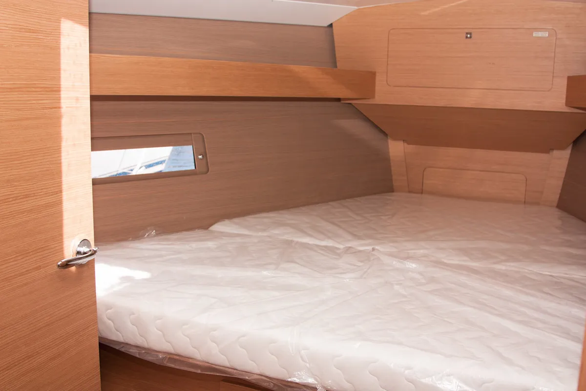 Cabin on Siroko, a Dufour 382 GL sailboat at Sithonia Municipal Unit, Greece