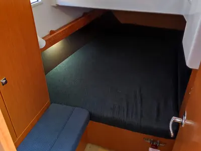 Cabin on IOLI, a Bavaria Cruiser 41 sailboat at Municipal Unit of Lefkada, Greece