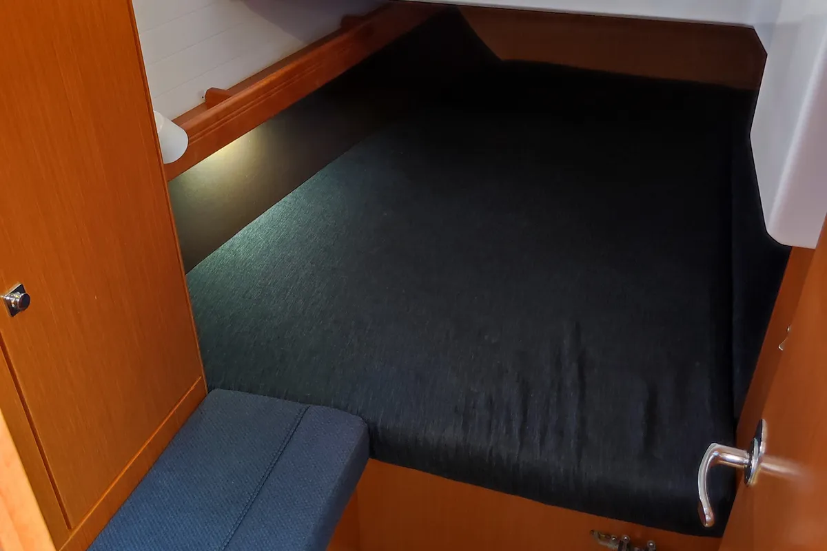 Cabin on IOLI, a Bavaria Cruiser 41 sailboat at Municipal Unit of Lefkada, Greece