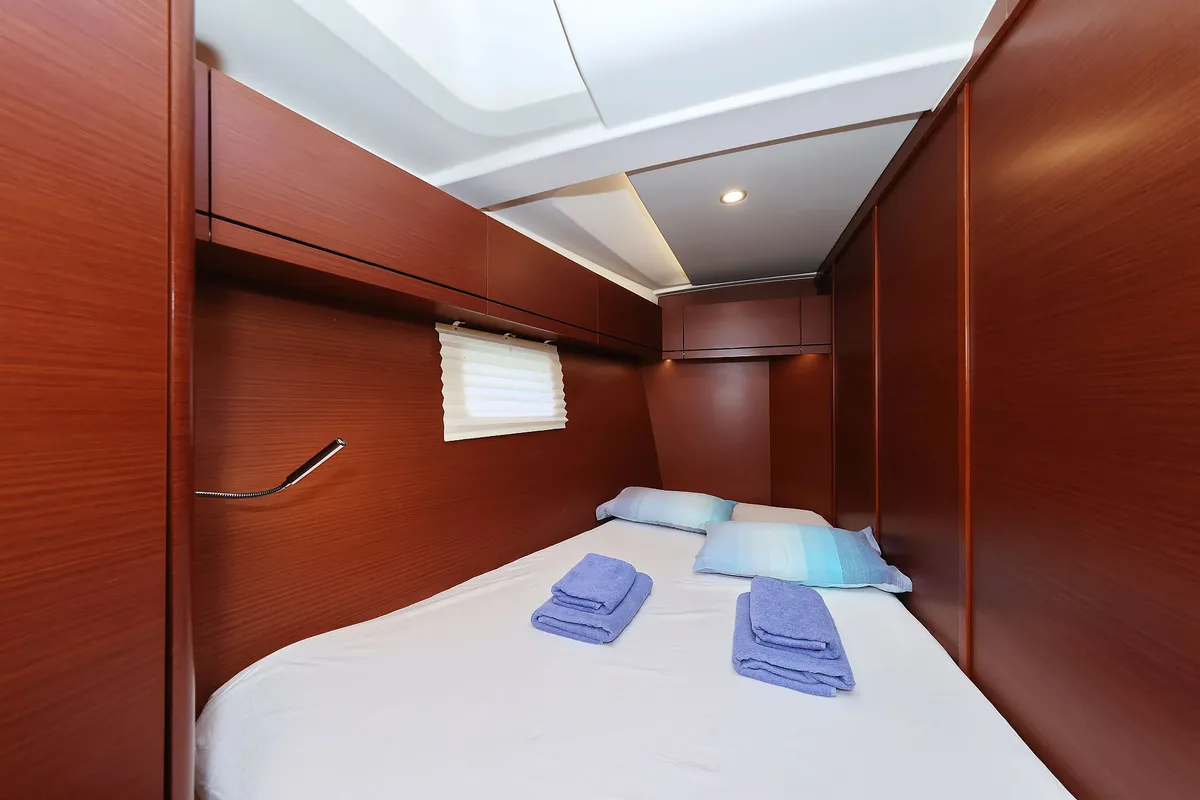 Cabin on Uptown Girl, a Hanse 508 sailboat at Dubrovnik, Croatia