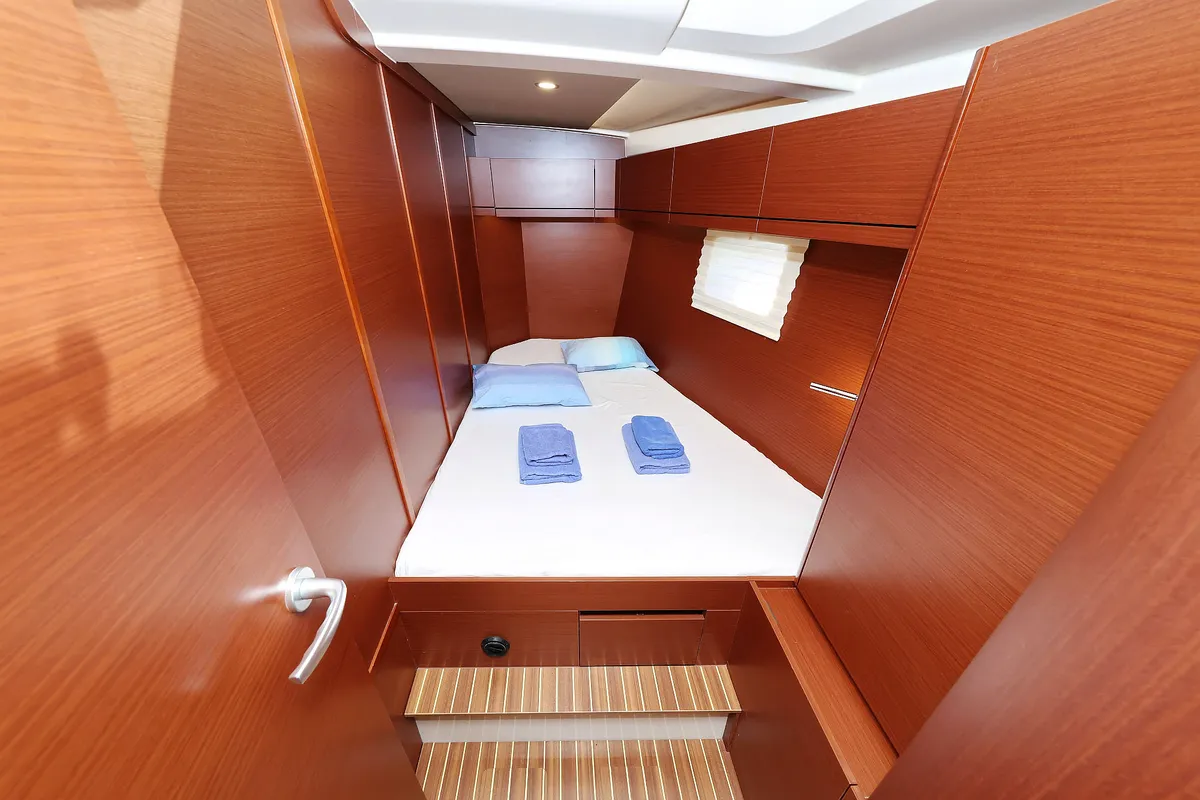 Cabin on Uptown Girl, a Hanse 508 sailboat at Dubrovnik, Croatia